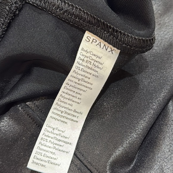 Spanx Black Faux Leather Legging SZ S NWOT - Picture 5 of 7